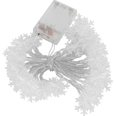 Guirlande Lumineuse Flocon de Neige 50 LEDs Décoration Murale Fête Noël (1/5)