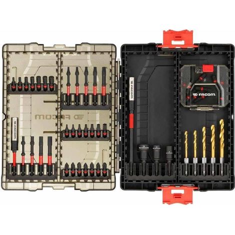 Coffret 50 Embouts à Choc - 50 Pièces - Outils de Précision pour Vissage - D-Work (1/2)