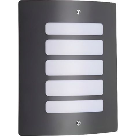 Applique murale extérieure Todd - BRILLIANT - H29cm - Anthracite - 60W - Lignes galbées (1/2)