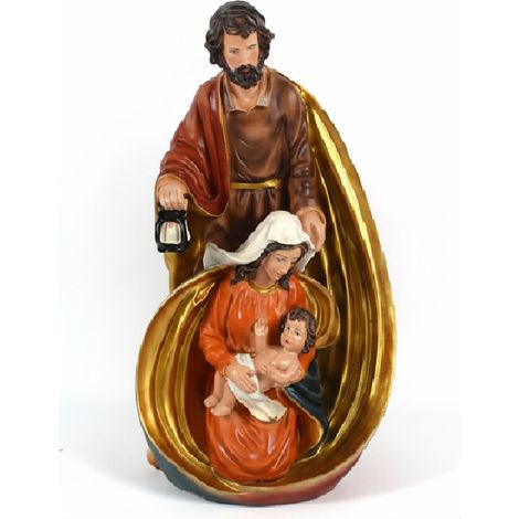 Statua Natività Sacra Famiglia con Bambin Gesù ALTA 40 cm presepe Decorazione Natalizia Statuina Natalizia da Interno Idea Regalo di natale