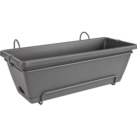 Jardineras Kit Barcelona 50cm Antracita - Elho (1/5)