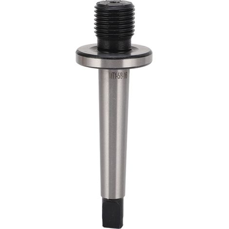 Adaptateur d'arbre de mandrin de perçage pour tour en acier au manganèse, queue MT1 vers filetage 5/8 po 16. (1/5)