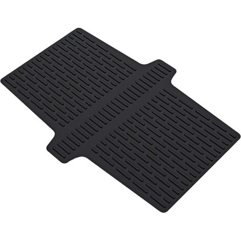 Tappetino divisorio in silicone per lavello da cucina, protezione per piano di lavoro resistente al calore, tappetino antiscivolo per asciugare i piatti - 4432 cm (nero) (1/5)
