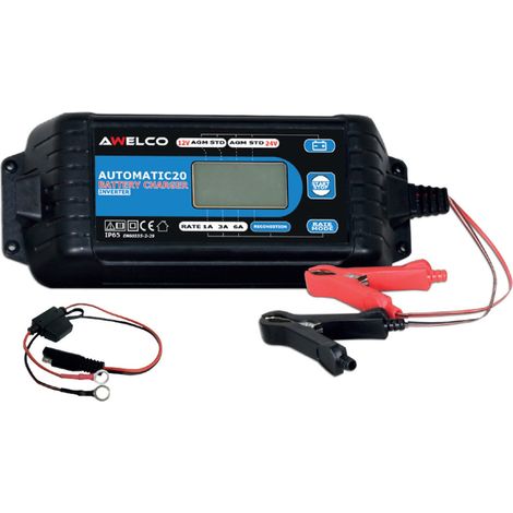Carica batteria auto - moto Awelco automatic 20 battery charger 12/24v (1/3)