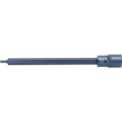 Embout de clé à douille étoile S2 en acier allié, tournevis électrique à action rapide, emballage blister bleu 1/2X200XT20 (1/5)