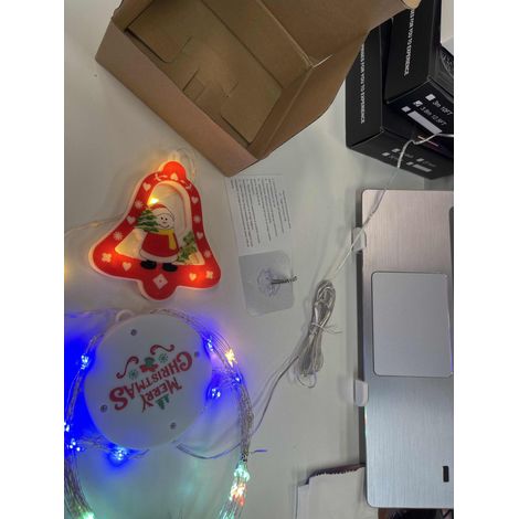 Guirlande lumineuse de Noël en forme de feu d'artifice, suspension décorative étanche IP65, lumières colorées, 8 modes d'éclairage (1/3)