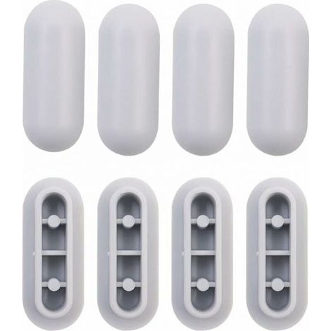 Un juego de 8 fundas universales para asientos de inodoro, fundas de repuesto de plástico para asientos de inodoro. (1/4)
