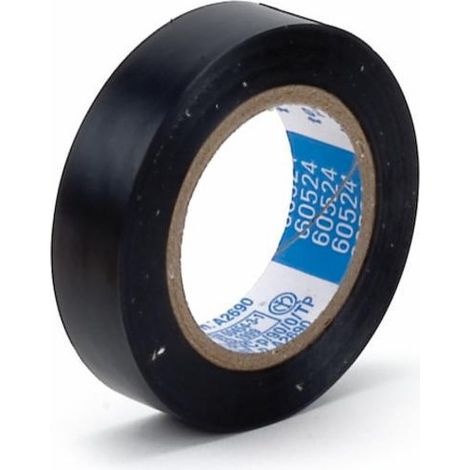 Ruban isolant noir homologué IEC - CEI - 15 mm x 10 mètres (Lot de 4)