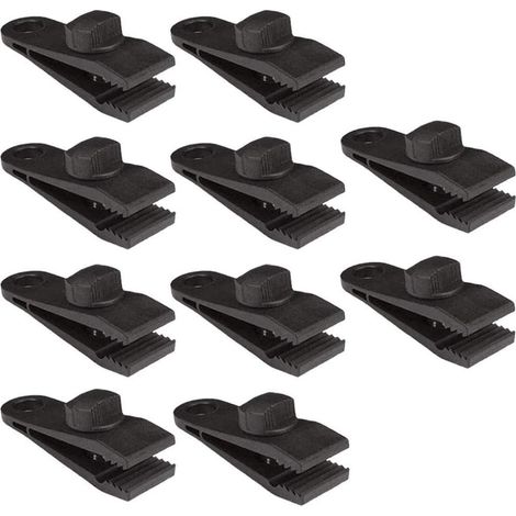 10 pezzi di clip per teloni, 8 cm, clip per tende in plastica, morsetto a bloccaggio istantaneo per teloni