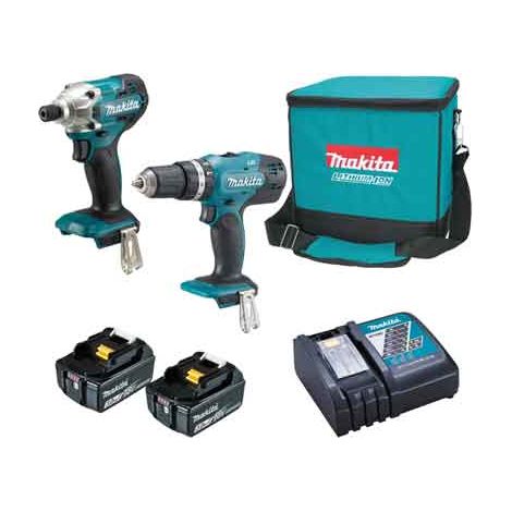 KIT COMBO TRAPANO AVVITATORE 'DHP453' + AVVITATORE 'DTD156' MAKITA 18V - MAKITA