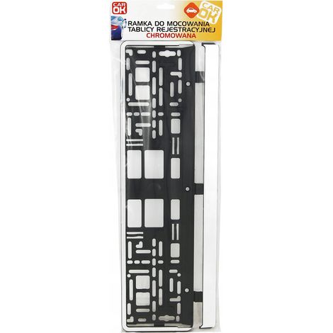 Cornice portatarga universale cromata