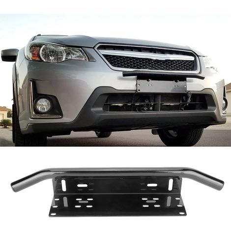 Support de plaque d'immatriculation avant en aluminium avec support de fixation pour barre lumineuse LED pour voiture, SUV et camion (1/4)