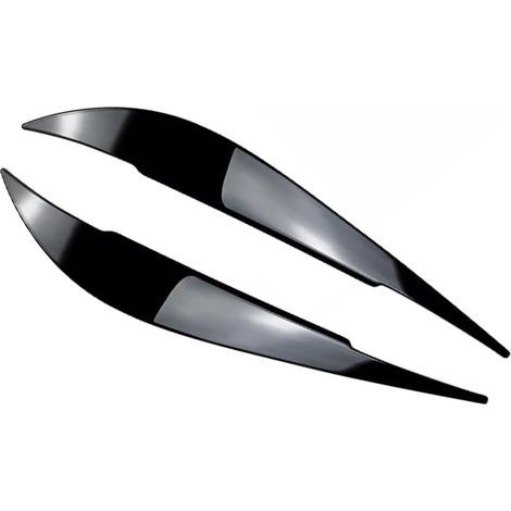 Set of 2 car headlight caps, gloss black, compatible with BMW 4 Series F32 F33 F36 2014-2020 (1/5)