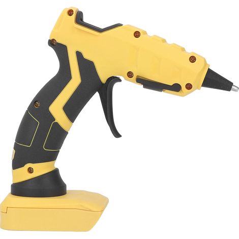 Pistolet à colle chaude sans fil, kit de pistolet à colle chaude électrique portatif pour batteries Dewalt 18V-21V avec 30 bâtons de colle chaude de 7 mm pour loisirs créatifs (1/5)