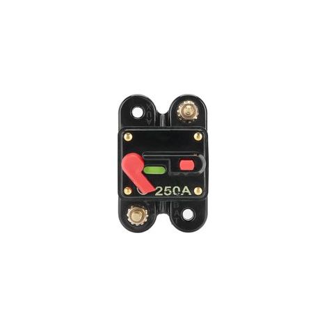 Disjoncteur 12-24 V DC, fusible, onduleur avec réinitialisation manuelle pour système audio de voiture, bateau, camion, 250 A (1/5)