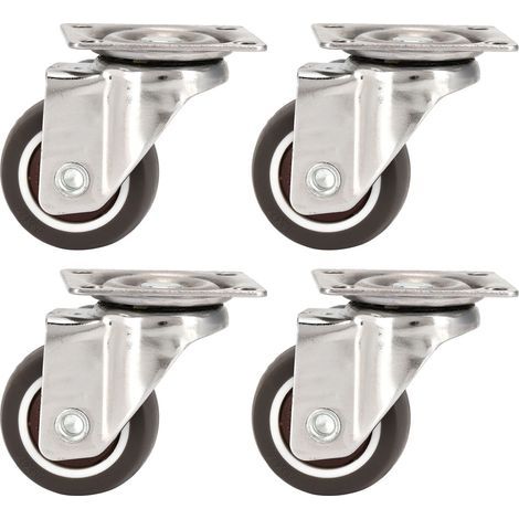 Roulettes universelles rotatives à 360 degrés, silencieuses, TPR, roues de remplacement pour meubles de chaise de maison, roulette de direction 38, 4 pièces (1/5)