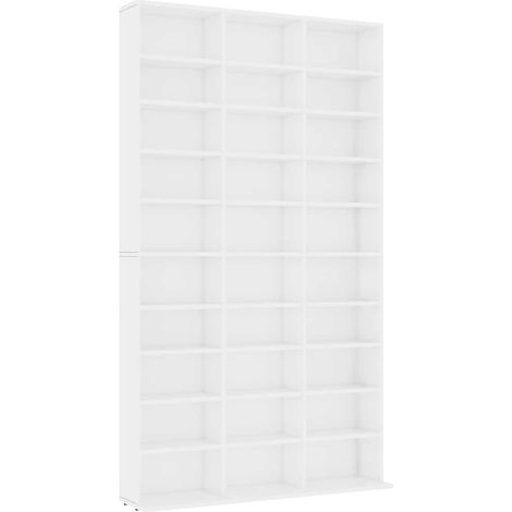 Maison Exclusive - Armadietto TV Bianco 102x23x177,5 cm in Legno Multistrato