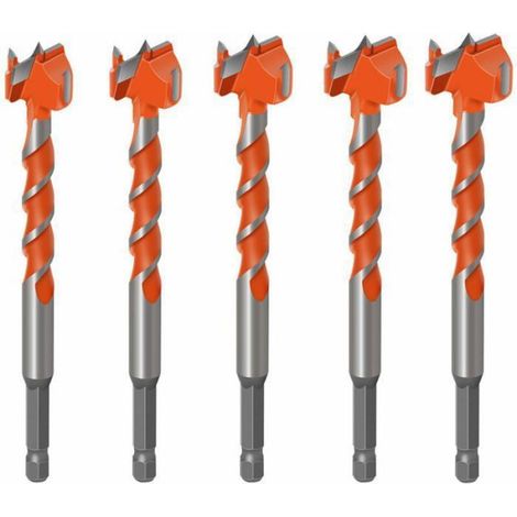 Ouvre-Trou Pour Bois - Carbure Cémenté - 5 Tailles 16 18 20 22 25 Mm - Poignée Hexagonale - Lot De 1