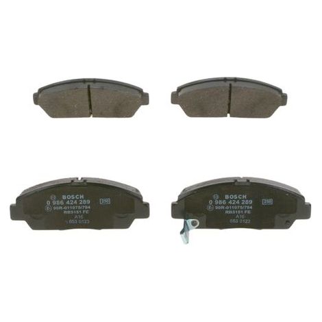 Kit de plaquettes de frein, frein à disque BOSCH 0 986 424 289 HONDA