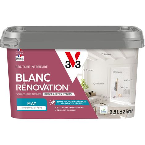 Peinture intérieure Blanc Rénovation® V33 Blanc Mat 2,5L
