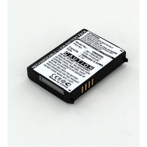 Batterie 3.7V 1.88Ah Li-ion pour GPS aviation Garmin Aera 500, 550