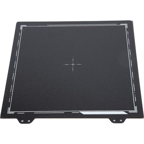 Plaque en acier à ressort, revêtement en poudre noire, pour imprimante Prusa Anet CR-20 220 mm, autocollant magnétique côté B (1/5)