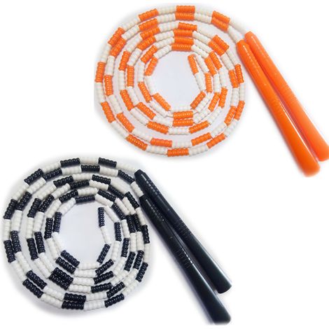 Corde à Sauter - Corde à Sauter À Perles Souples Réglable pour Entraînement Fitness Adulte et Enfant - 2 Pièces (1/5)
