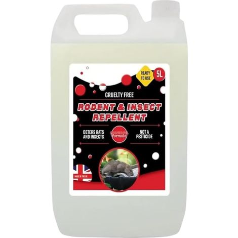 Rodent Repellent 5L Rat and Mouse Repellent Spray Pest Deterrent Peppermint Oil Indoor Outdoor Pest Control