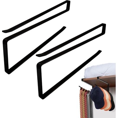 Étendoir à vêtements Étagère de cuisine Porte essuie (2611,5 cm Noir) (1/5)