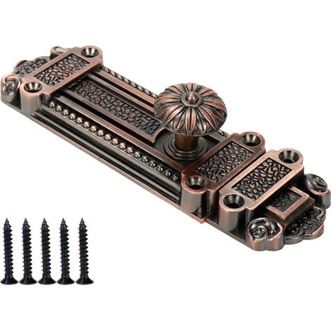 Verrou coulissant vintage, loquet antivol pour portail principal, verrou de style antique pour portes et fenêtres coulissantes