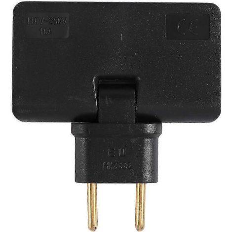 Adaptateur de prise rotatif en europium 3 en 1, rallonge de prise rotative à 180 degrés, multi-mini (1/5)