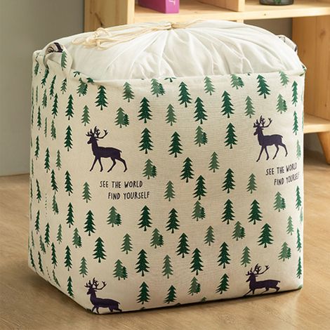 Sac de rangement pour vêtements de déménagement et couette, sac à cordon, 504070cm, couette en lin, sac, rangement d'armoire (1/5)
