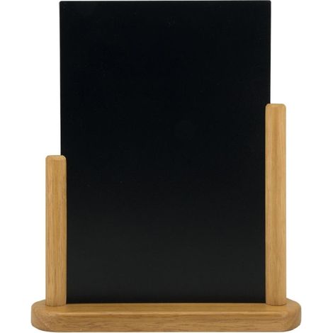 Elégante ardoise de table finition teck - 300 x 75 x 210 mm - SECURIT (1/2)
