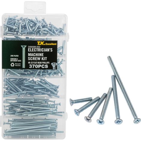 Vis à tête fraisée encastré filetage métrique Boulon, 370pcs. (1/5)