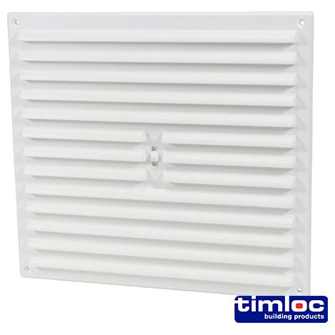Timloc Hit and Miss Grille Vent White - 242 x 242mm