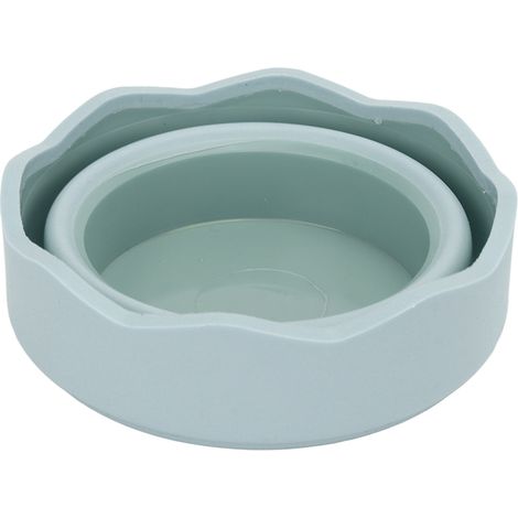 Seau de lavage pour pinceaux, pliable et portable, en gel de silice, réutilisable et facile à transporter. Outil pour la peinture bleue.