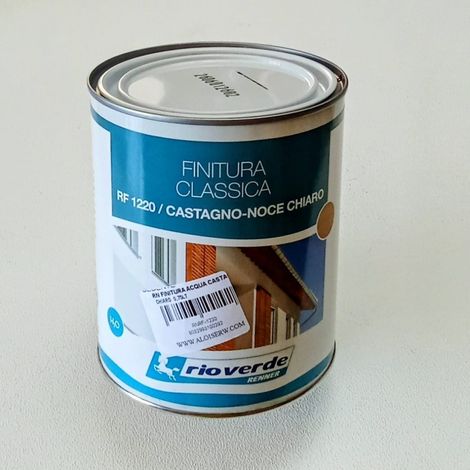 Renner rf 1220 750ml finitura castagno - noce chiaro semilucida base acqua (1/4)