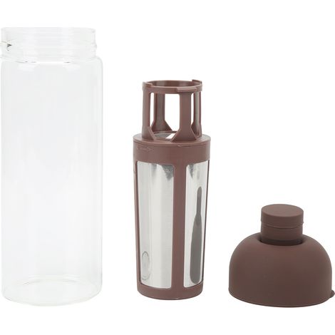 Bouteille à Café Froid Double Paroi avec Filtre Inox - Cafetière à Cold Brew 1000ml pour Maison (1/5)