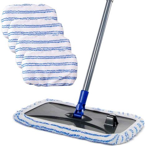 Compatible avec les accessoires pour têtes de balai O-cedar : tête de rechange en microfibre plate de 15 x 8 pouces (1/5)
