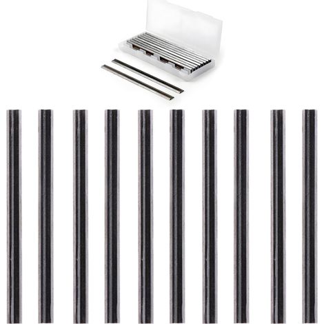 10 x Planer Blades 82 mm, Reversible Planer Blades, High Speed Steel Material, for 82 mm Planers etc. (1/5)
