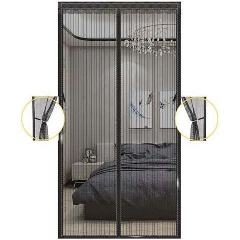 Porta con zanzariera magnetica, porta magnetica per balcone 90x200 cm, zanzariera non porosa, tenda con zanzariera, porta con zanzariera, porta per patio, porta girevole per soggiorno