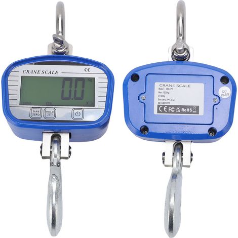 Balance grue numérique 1500kg 3300lb LCD rétroéclairé – Haute précision suspension télécommande ferme industriel, mesure (1/5)