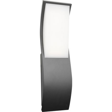 Voltman – Applique extérieure IP65 700lm 3000K – Aluminium gris – Design oriental moderne – Dimensions 8,5x6x28cm – Classe énergétique A+ (1/6)