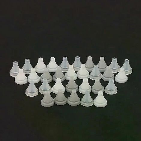 50 Stück Silikon-Düsennippel-Ersatzteile für Sprühdüsen, Wasserauslass, Duschzubehör (1/4)