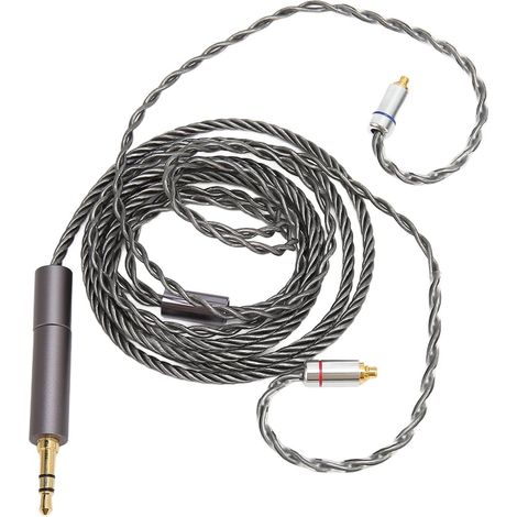 Câble D'écouteur MMCX vers 2,5 Mm, Fil D'écouteur de Remplacement pour Casque IE300 IE600 IE900, Rallonge de Casque pour SE425 UE900 T100 W40 ES50 UM PRO30 AM PRO20 XBA H2 (1/5)