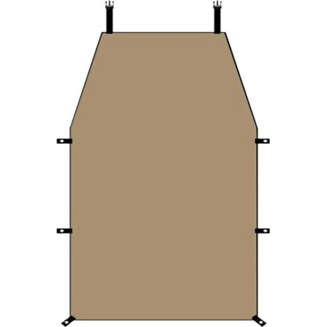 Caravane et SUV Compatible Cauve de Soleil de Voiture Portable Compatible, Auvent de Côté UV Étanche pour la Supérieure de Toit en Plein Air, M (1/4)