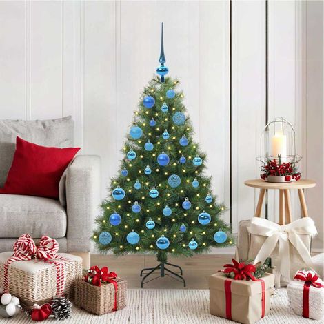 Künstlicher Weihnachtsbaum mit 150 LEDs Grün 120 cm PE und PVC (1/5)