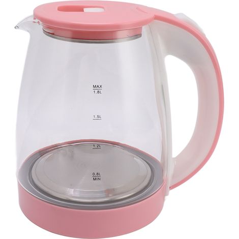 1 Bouilloire électrique en verre 1,8L, arrêt automatique, protection marche à sec, 1800W, cuisine bureau (1/5)