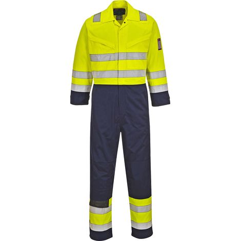 Tuta HV MODAFLAME Giallo/Marine Tall L - FR(46-48) - UK(36-38)