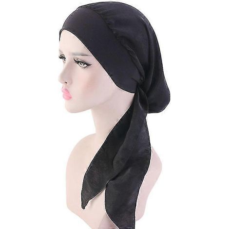 Kopftuch für Frauen bei Krebs, Chemotherapie, Haarausfall, Mütze, Turban, vorgebundenes Kopftuch, Bandana, Neu (A) (1/5)